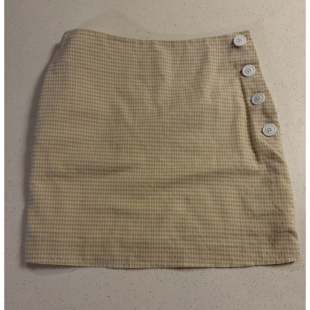 Women's Small Urban Outfitters Beige Yellow Mini Skirt